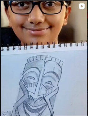 Instagram Reel thumbnail — acrylic painting